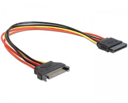 Кабель Cablexpert CC-SATAMF-01, подовжувач живлення SATA, 0.3м. Кабель Cablexpert CC-SATAMF-01, подовжувач живлення SATA, 0.3м.