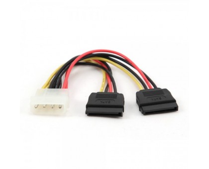 Кабель Cablexpert CC-SATA-PSY-0.3M, кабель живлення (Molex) папа+2 SATA кабель живлення, 300 мм. Кабель Cablexpert CC-SATA-PSY-0.3M, кабель живлення (Molex) папа+2 SATA кабель живлення, 300 мм.