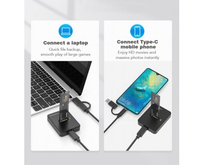 Док-станція для жорстких дисків USB Type-C Gembird DD-U3M2 M.2 SATA & NVME SSD Док-станція для жорстких дисків USB Type-C Gembird DD-U3M2 M.2 SATA & NVME SSD