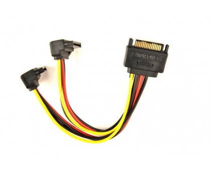 Кабель Cablexpert CC-SATAM2F-02, кабель живлення SATA подвійний , 0.15м. Кабель Cablexpert CC-SATAM2F-02, кабель живлення SATA подвійний , 0.15м.