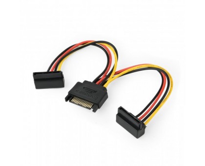 Кабель Cablexpert CC-SATAM2F-02, кабель живлення SATA подвійний , 0.15м. Кабель Cablexpert CC-SATAM2F-02, кабель живлення SATA подвійний , 0.15м.