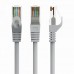 Патч корд Cablexpert PP6U-CU-0.25M, UTP, категорія. 6, литий, 50u" штекер із фіксатором, 0.25 м, сірий