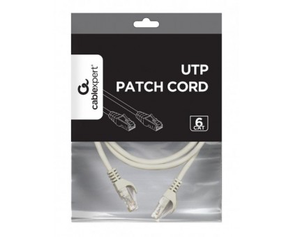 Патч корд Cablexpert PP6U-CU-0.25M, UTP, категорія. 6, литий, 50u" штекер із фіксатором, 0.25 м, сірий Патч корд Cablexpert PP6U-CU-0.25M, UTP, категорія. 6, литий, 50u" штекер із фіксатором, 0.25 м, сірий