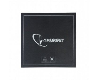 Поверхня для друку 3D, Gembird 3DP-APS-01, 155*155 мм, чорний Поверхня для друку 3D, Gembird 3DP-APS-01, 155*155 мм, чорний