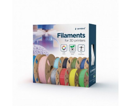 Філамент для 3D-принтера Gembird 3DP-PLA+1.75-01-W , PLA+, 1.75 мм, білий Філамент для 3D-принтера Gembird 3DP-PLA+1.75-01-W , PLA+, 1.75 мм, білий