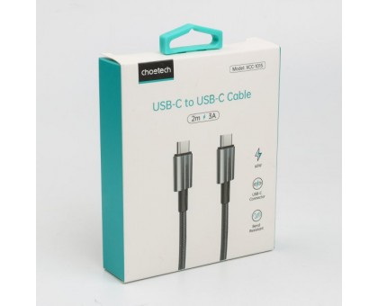Кабель Choetech XCC-1015, преміум якість USB 2.0 C-тато/C-тато, 1,2 м. Кабель Choetech XCC-1015, преміум якість USB 2.0 C-тато/C-тато, 1,2 м.