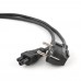 Кабель силовий Cablexpert PC-186-ML12-0.5M , довжина 0,5 м, сертифікований VDE, з заземленням для ноутбука, 3 *0.75 мм кв