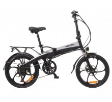 Електричний велосипед Maxxter RUFFER (black-silver) 20", чорно-сріблястий