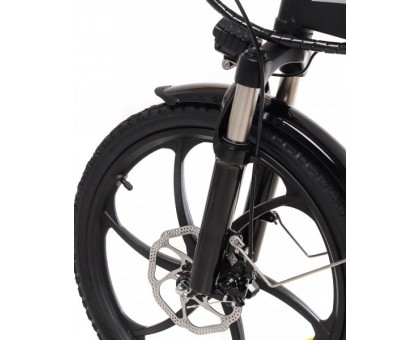 Електричний велосипед Maxxter RUFFER (black-silver) 20", чорно-сріблястий