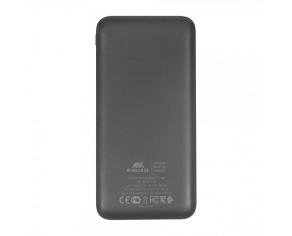 Портативний зарядний пристрій (павербанк) Rivacase RIVAPOWER VA2101 (Black), 10000 mA, QC/PD 22,5 Вт, чорний Портативний зарядний пристрій (павербанк) Rivacase RIVAPOWER VA2101 (Black), 10000 mA, QC/PD 22,5 Вт, чорний