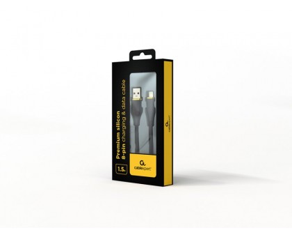 Кабель Cablexpert CC-USB2S-AM8PM-1.5M-BK, USB 2.0 А-папа/Lightning, 1.5 м. Кабель Cablexpert CC-USB2S-AM8PM-1.5M-BK, USB 2.0 А-папа/Lightning, 1.5 м.
