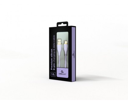 Кабель Cablexpert CC-USB2S-AM8PM-1.5M-P, USB 2.0 А-папа/Lightning, 1.5 м. Кабель Cablexpert CC-USB2S-AM8PM-1.5M-P, USB 2.0 А-папа/Lightning, 1.5 м.