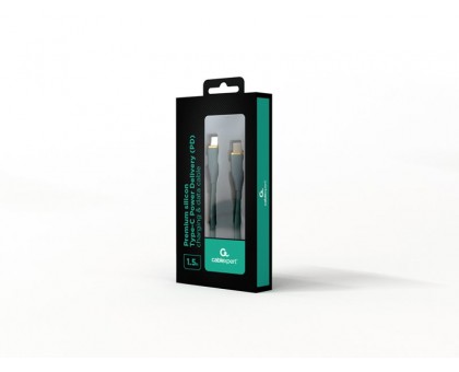 Кабель Cablexpert CC-USB2S-CMCM-1.5M-G, преміум якість USB 2.0 C-тато\С-тото,1.5 м. Кабель Cablexpert CC-USB2S-CMCM-1.5M-G, преміум якість USB 2.0 C-тато\С-тото,1.5 м.