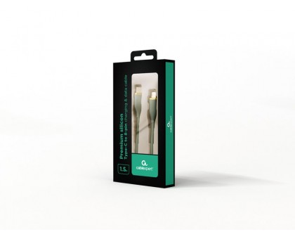 Кабель Cablexpert CC-USB2S-CM8PM-1.5M-G, USB 2.0 С-папа/Lightning, 1.5 м. Кабель Cablexpert CC-USB2S-CM8PM-1.5M-G, USB 2.0 С-папа/Lightning, 1.5 м.