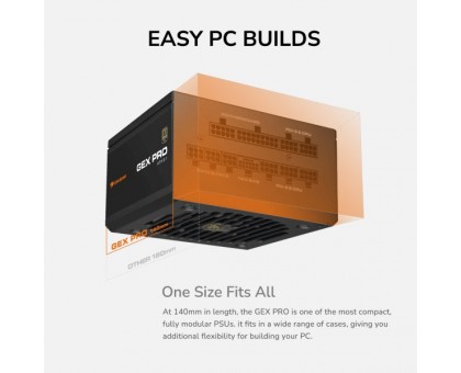 Блок живлення Cougar GEX PRO 850, модульний, 850 Вт, 80 Plus Gold, Modular, 120 мм Silent Fan, 8SATA + 4PCI-E Блок живлення Cougar GEX PRO 850, модульний, 850 Вт, 80 Plus Gold, Modular, 120 мм Silent Fan, 8SATA + 4PCI-E