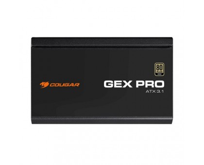 Блок живлення Cougar GEX PRO 850, модульний, 850 Вт, 80 Plus Gold, Modular, 120 мм Silent Fan, 8SATA + 4PCI-E Блок живлення Cougar GEX PRO 850, модульний, 850 Вт, 80 Plus Gold, Modular, 120 мм Silent Fan, 8SATA + 4PCI-E