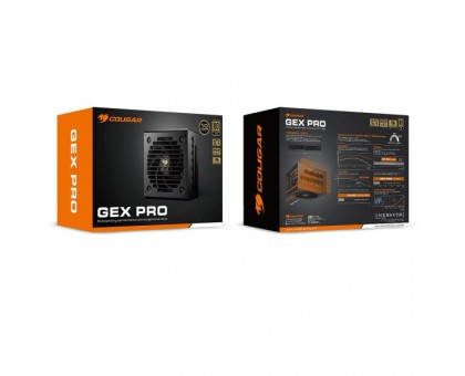 Блок живлення Cougar GEX PRO 850, модульний, 850 Вт, 80 Plus Gold, Modular, 120 мм Silent Fan, 8SATA + 4PCI-E Блок живлення Cougar GEX PRO 850, модульний, 850 Вт, 80 Plus Gold, Modular, 120 мм Silent Fan, 8SATA + 4PCI-E