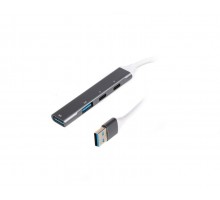 Хаб USB 3.0 Maxxter HU3A-4P-03 на 4 порти (1xUSB-A 3.0, 1xUSB-A 2.0, 2xUSB-C)