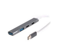 Хаб USB 3.0 Maxxter HU3C-4P-03 Type-С на 4 порти, 1xUSB-A 3.0, 1xUSB-A 2.0, 2xUSB-C
