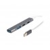 Хаб USB 3.0 Maxxter HU3C-4P-03 Type-С на 4 порти, 1xUSB-A 3.0, 1xUSB-A 2.0, 2xUSB-C