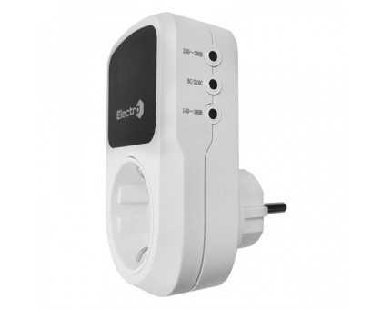Реле контролю напруги побутове розеткове Electro RP1N16BL, 16А (140В - 280В) Реле контролю напруги побутове розеткове Electro RP1N16BL, 16А (140В - 280В)