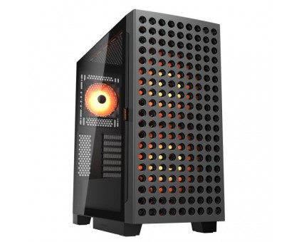 Корпус комп'ютерний Cougar Airface ECO RGB, вентилятори передвстановлені, ATX/mATX/mini-ITX, скляне вікно, чорний Корпус комп'ютерний Cougar Airface ECO RGB, вентилятори передвстановлені, ATX/mATX/mini-ITX, скляне вікно, чорний