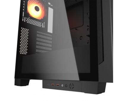 Корпус комп'ютерний Cougar Airface ECO RGB, вентилятори передвстановлені, ATX/mATX/mini-ITX, скляне вікно, чорний Корпус комп'ютерний Cougar Airface ECO RGB, вентилятори передвстановлені, ATX/mATX/mini-ITX, скляне вікно, чорний