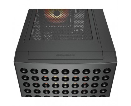 Корпус комп'ютерний Cougar Airface ECO RGB, вентилятори передвстановлені, ATX/mATX/mini-ITX, скляне вікно, чорний Корпус комп'ютерний Cougar Airface ECO RGB, вентилятори передвстановлені, ATX/mATX/mini-ITX, скляне вікно, чорний