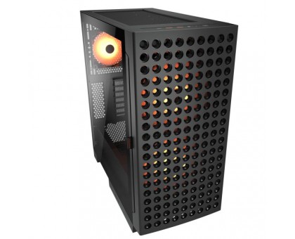 Корпус комп'ютерний Cougar Airface ECO RGB, вентилятори передвстановлені, ATX/mATX/mini-ITX, скляне вікно, чорний Корпус комп'ютерний Cougar Airface ECO RGB, вентилятори передвстановлені, ATX/mATX/mini-ITX, скляне вікно, чорний