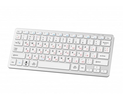 Клавіатура Maxxter KBW-C01S-UA Бездротова міні-клавіатура, з акумулятором, безшумна, срібляста Клавіатура Maxxter KBW-C01S-UA Бездротова міні-клавіатура, з акумулятором, безшумна, срібляста