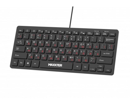 Клавіатура Maxxter KBM-C01B-UA дротова міні-клавіатура, вологозахищена, чорна Клавіатура Maxxter KBM-C01B-UA дротова міні-клавіатура, вологозахищена, чорна