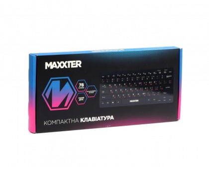 Клавіатура Maxxter KBM-C01B-UA дротова міні-клавіатура, вологозахищена, чорна Клавіатура Maxxter KBM-C01B-UA дротова міні-клавіатура, вологозахищена, чорна