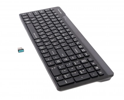 Клавіатура бездротова A4Tech FBK23 AS (Black) Fstyler (BT + 2.4 ГГц), quiet key, колір чорний Клавіатура бездротова A4Tech FBK23 AS (Black) Fstyler (BT + 2.4 ГГц), quiet key, колір чорний