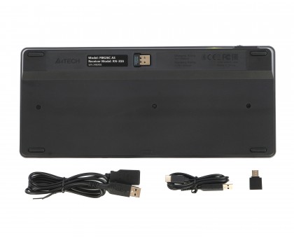 Клавіатура бездротова A4Tech FBK26C AS (Black) (BT + 2.4 ГГц) Fstyler, з акумулятором, quiet key, чорний Клавіатура бездротова A4Tech FBK26C AS (Black) (BT + 2.4 ГГц) Fstyler, з акумулятором, quiet key, чорний