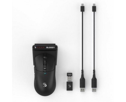 Миша ігрова бездротова Bloody R72 Pro Duo (Black), оптична 20000 CPI, колір чорний Миша ігрова бездротова Bloody R72 Pro Duo (Black), оптична 20000 CPI, колір чорний