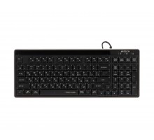 Клавіатура A4Tech FX70 (Black) з ножичним перемикачем Fstyler, USB, quiet typing, чорна