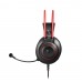 Гартнітура Bloody G200Q (Black+Red) Навушники ігрові з мікрофоном, підсвічування 7 кольорів