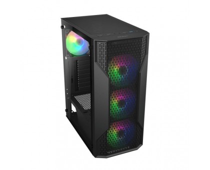 Корпус комп'ютерний Cougar Uniface MX110 RGB, Ігровий, 4*120mm RGB вентилятори передвстановлені, Mini ITX / Micro ATX / ATX, скляне вікно, чорний Корпус комп'ютерний Cougar Uniface MX110 RGB, Ігровий, 4*120mm RGB вентилятори передвстановлені, Mini ITX / Micro ATX / ATX, скляне вікно, чорний