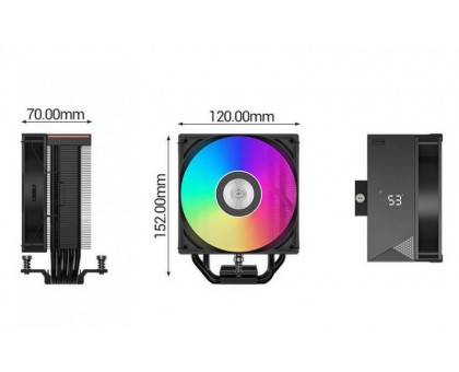 Кулер процесорний PCCOOLER RT500 Digital ARGB BK Кулер процесорний PCCOOLER RT500 Digital ARGB BK