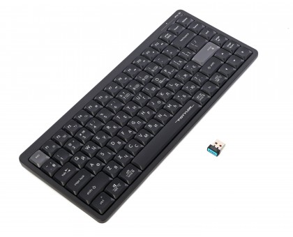 Клавіатура бездротовa A4Tech FBX53C (Black), Fstyler, ножничні перемикачі, Bluetooth / 2.4 ГГц, з акумулятором, чорна Клавіатура бездротовa A4Tech FBX53C (Black), Fstyler, ножничні перемикачі, Bluetooth / 2.4 ГГц, з акумулятором, чорна