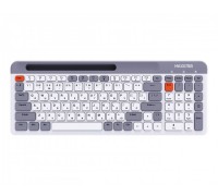 Бездротова клавіатура Maxxter KBW-02G-UA, ножичний механізм, сіра з білим
