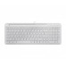 Дротова клавіатура Maxxter KB-01W-UA, ножичний механізм, біла