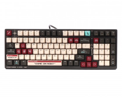 Механічна ігрова клавіатура A4Tech Bloody S98 (Pixels Red), USB, підсвічування, BLMS Red Plus Switch, сіро-біла